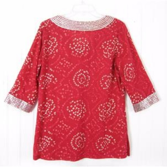 CALYPSO ST BARTH for Target Red Sequined Tunic Top - Picture 7 of 8